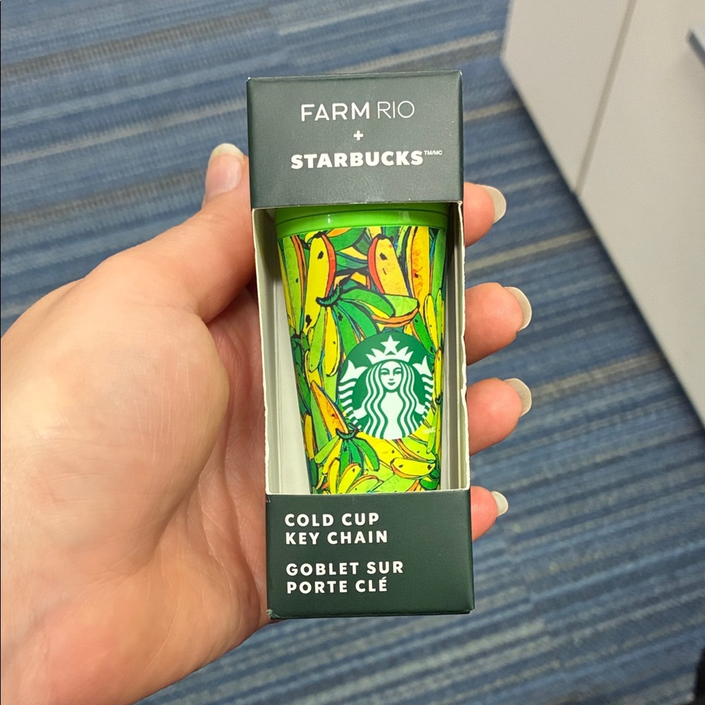 Farm Rio x Starbucks Banana Cold Cup Keychain